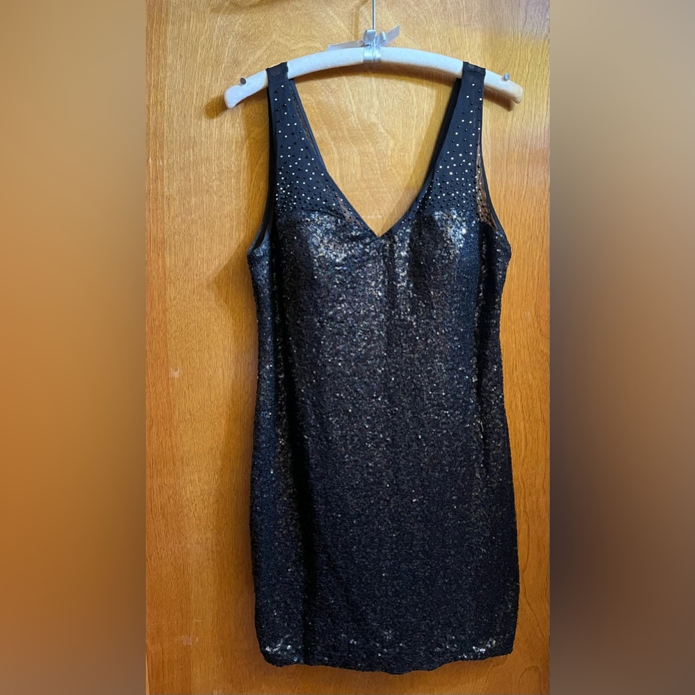 Love Reign Black Sequin Dress